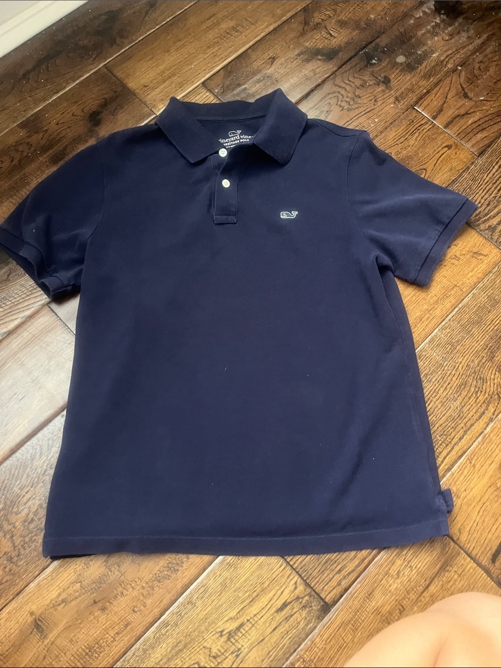 Vineyard Vines Men's Navy Polo with Whale Logo